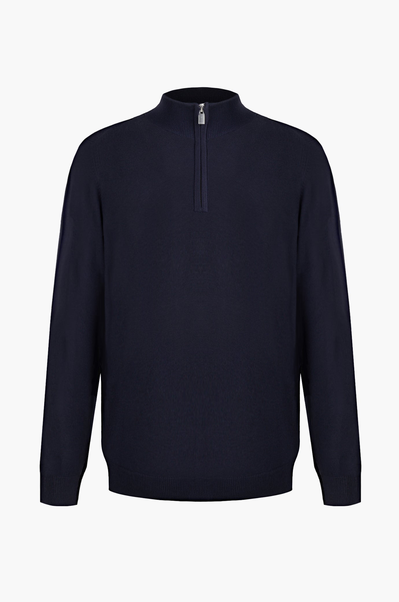 Pullover lupetto mezza zip