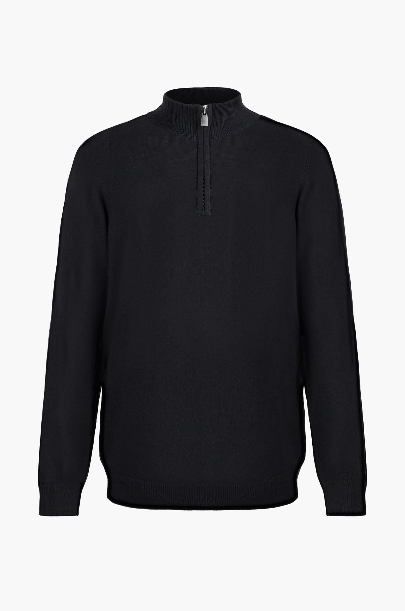 Pullover lupetto mezza zip