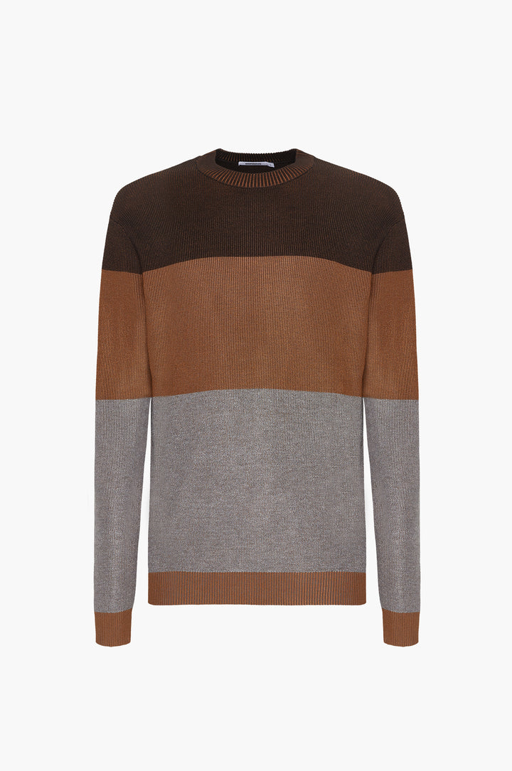 Pullover con struttura|Colore:Tabacco