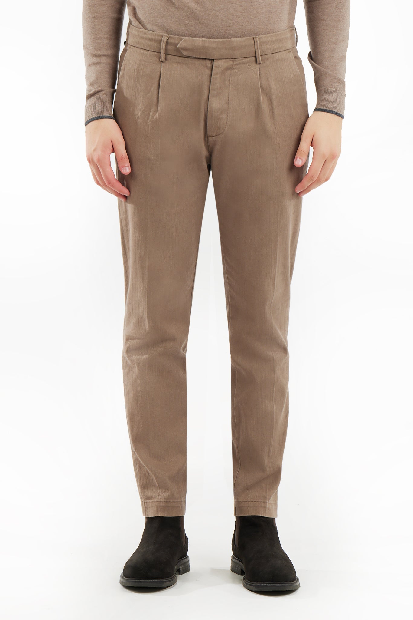 Pantaloni chinos regular fit twill