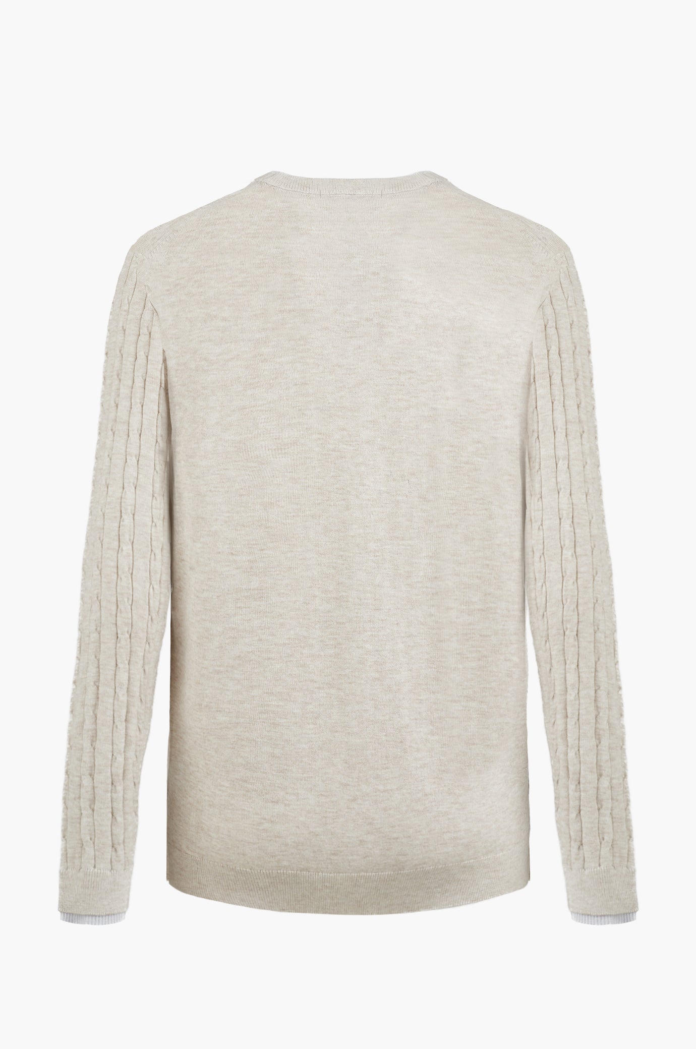 Pullover con trama intrecciata misto lana