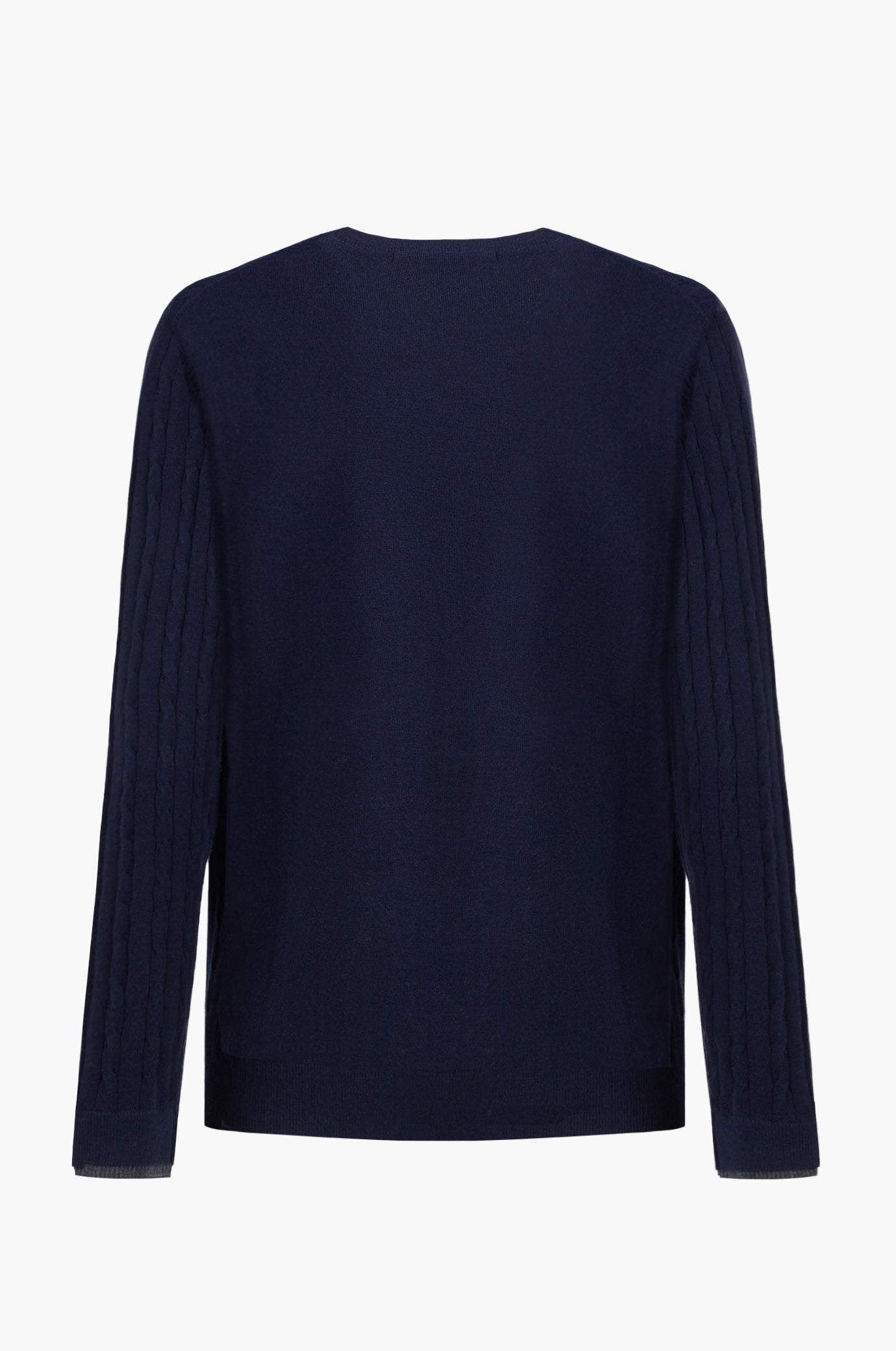 Pullover con trama intrecciata misto lana