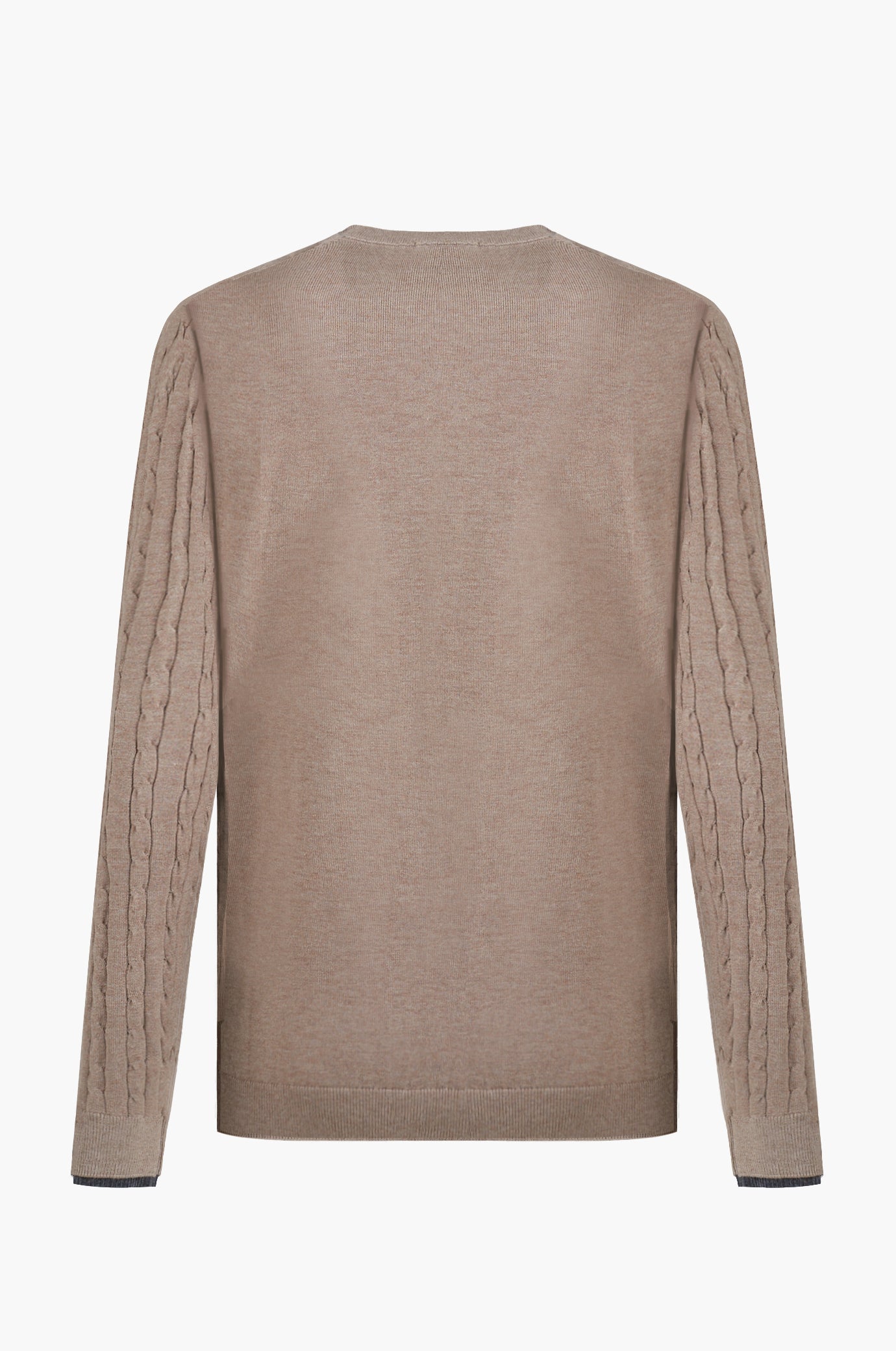 Pullover con trama intrecciata misto lana