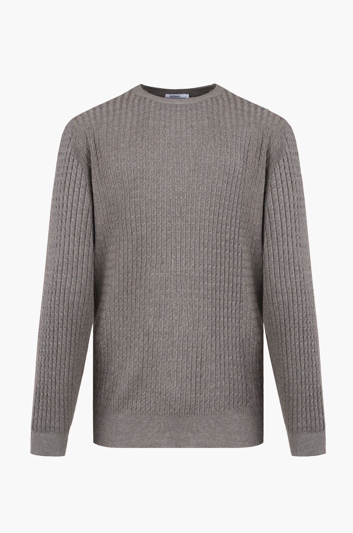 Pullover con trama|Colore:Fango/melange