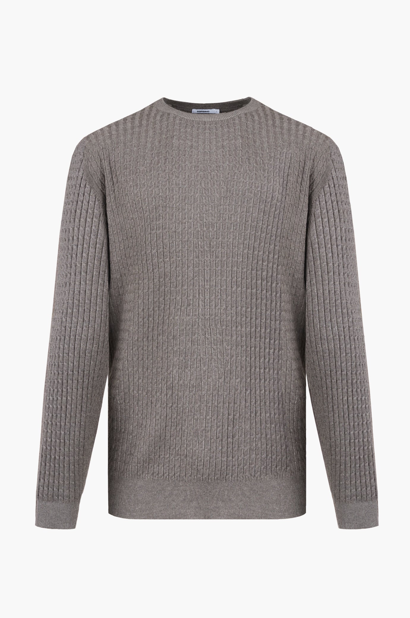Pullover con trama|Colore:Fango/melange