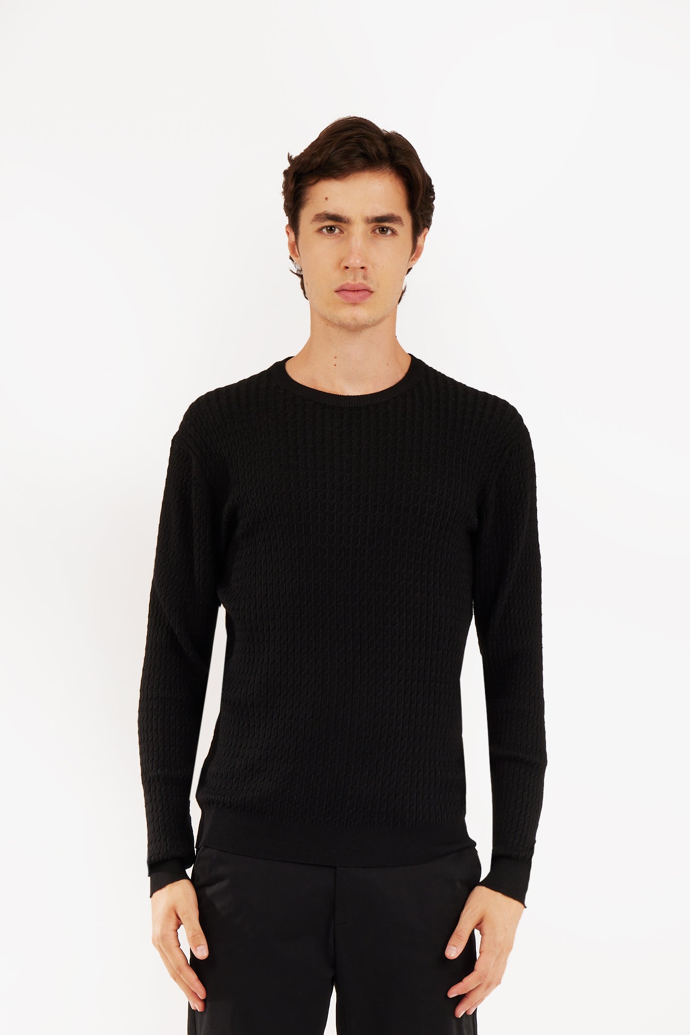 Pullover con trama