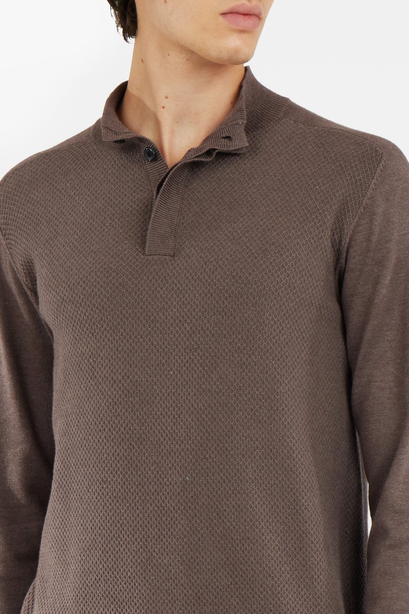 Pullover con bottoni