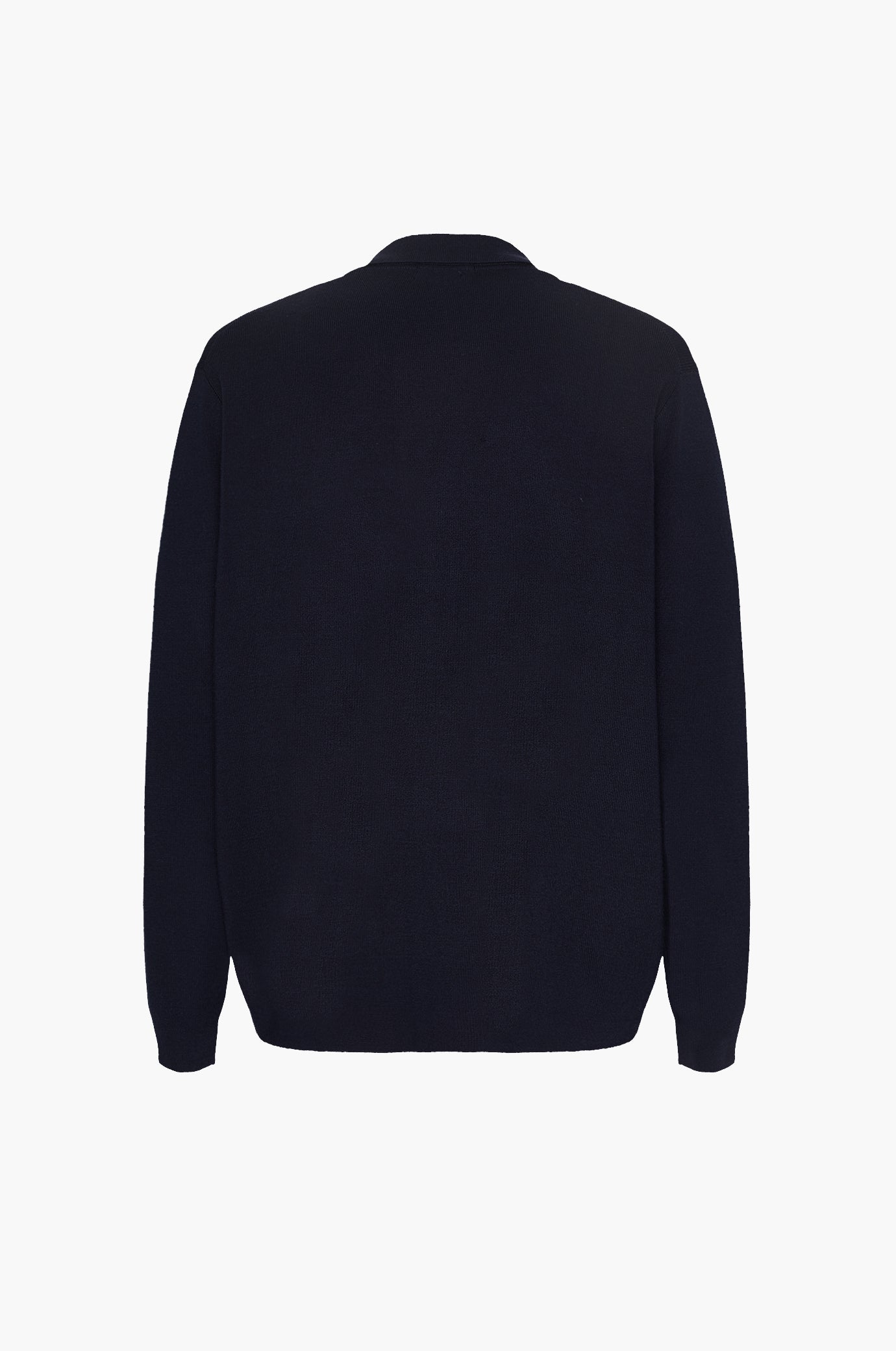 Cardigan collo camicia misto lana