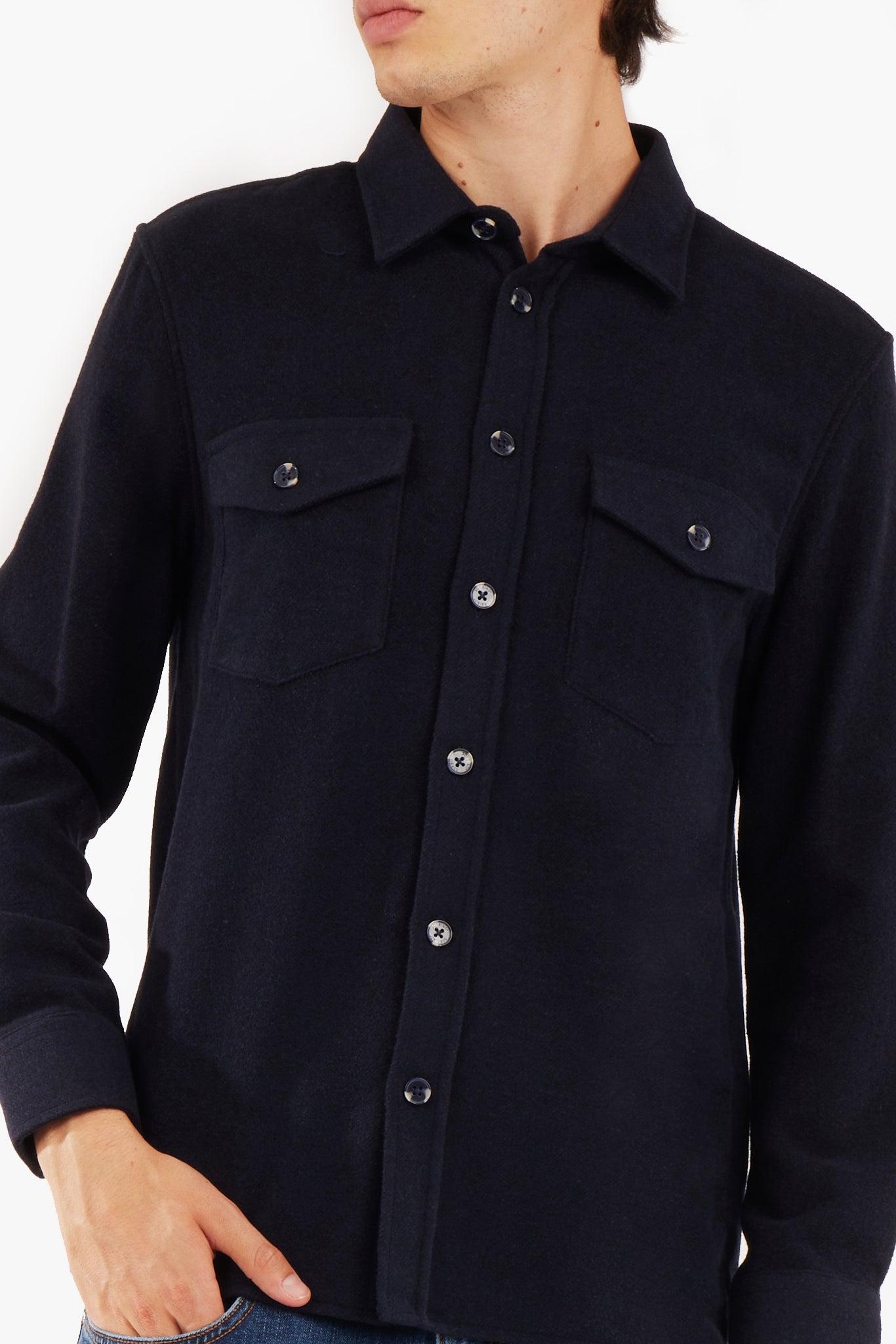 Overshirt con trama