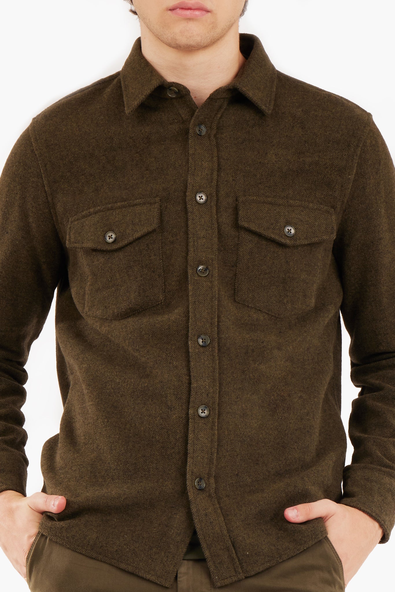 Overshirt con trama