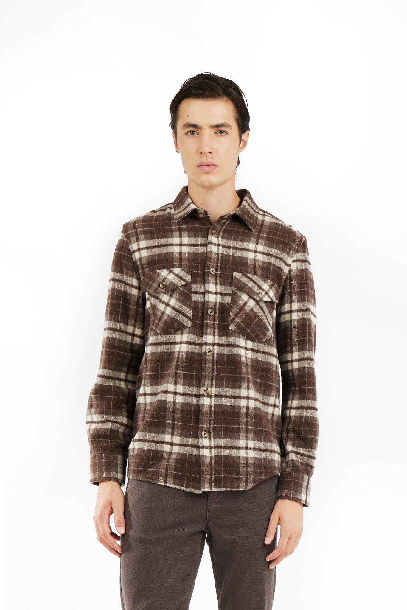 Overshirt a quadri