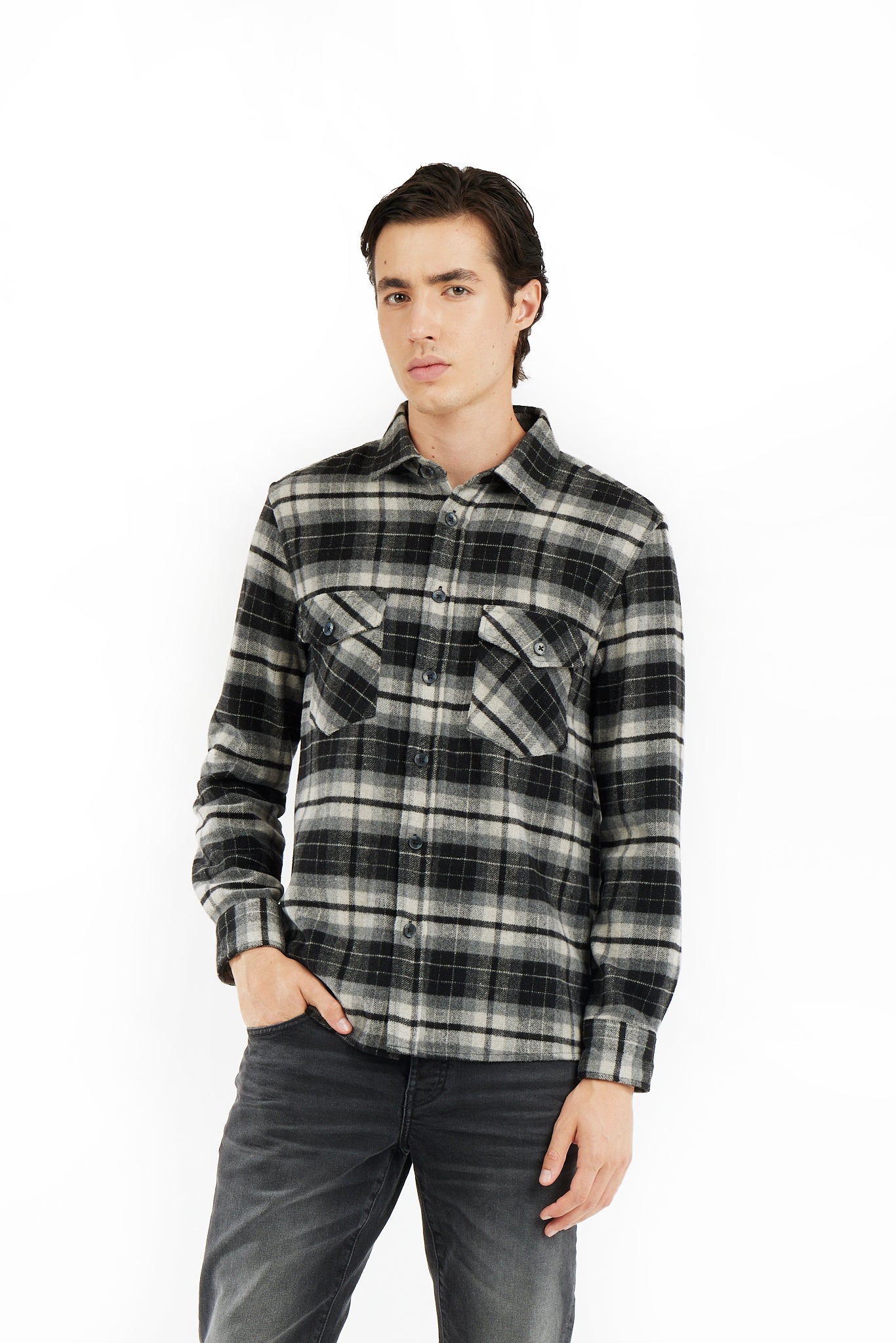 Overshirt a quadri