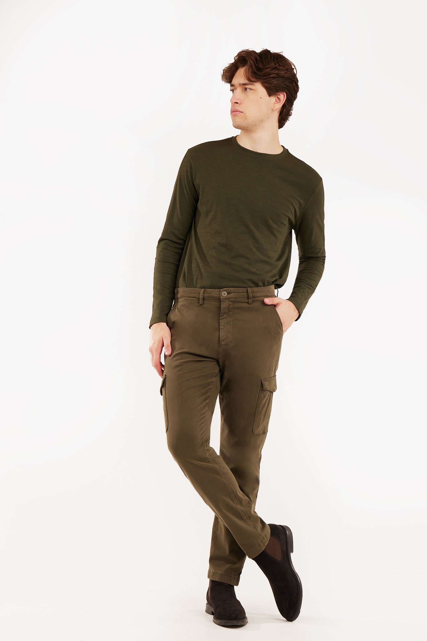 Pantaloni chinos cargo