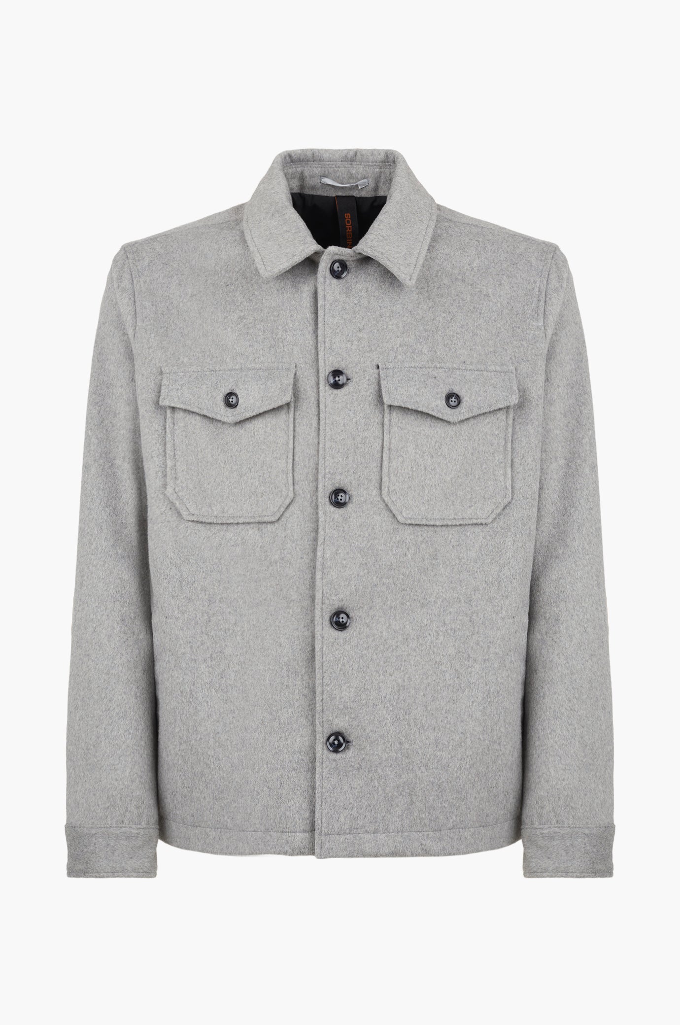 Giacca camicia misto lana