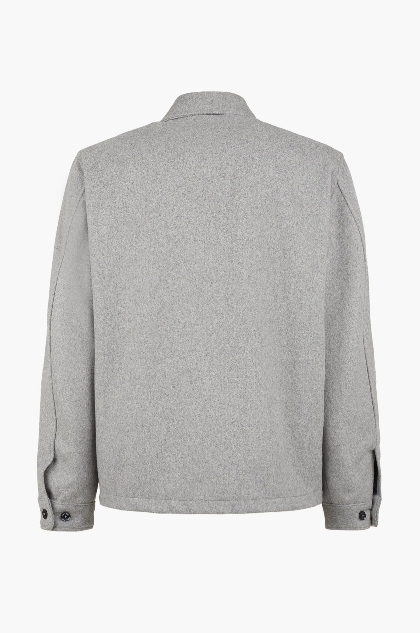 Giacca camicia misto lana