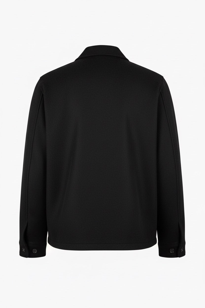 Giacca camicia misto lana