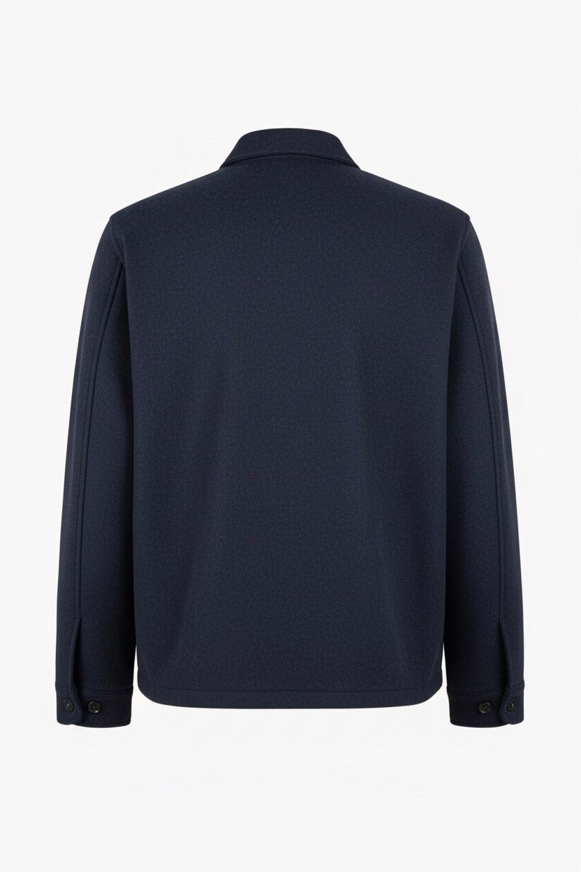 Giacca camicia misto lana