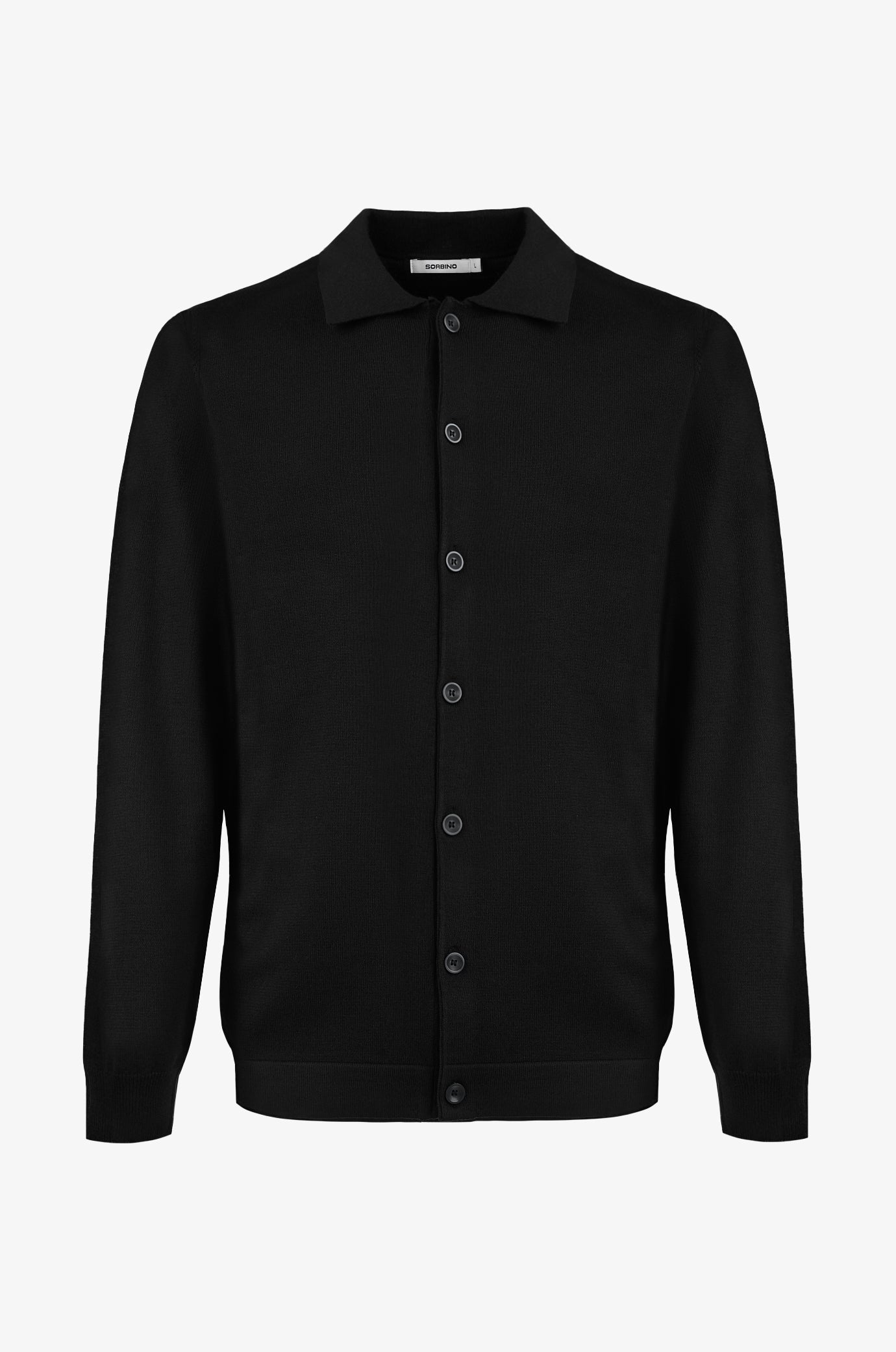Cardigan collo camicia