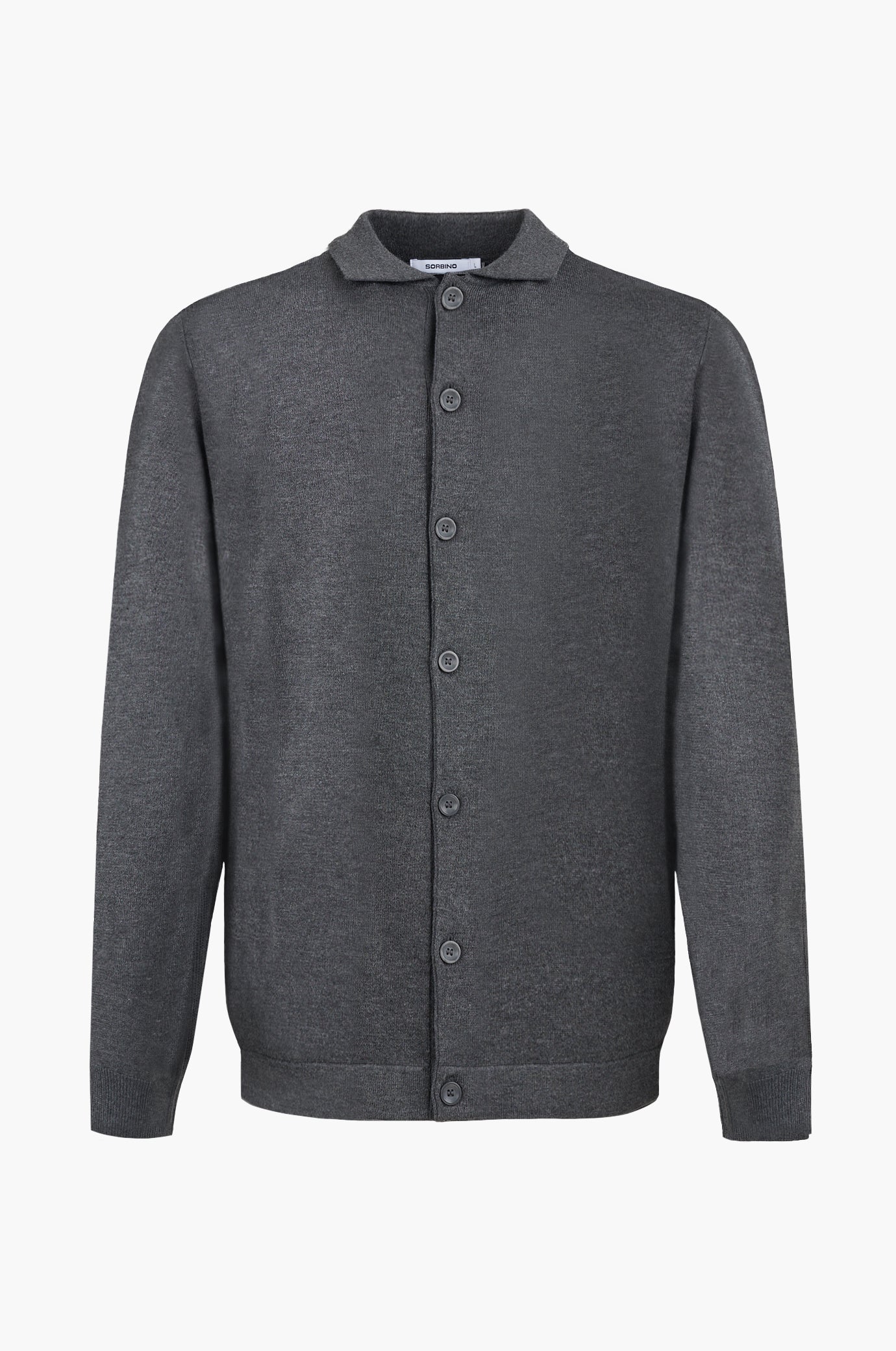 Cardigan collo camicia