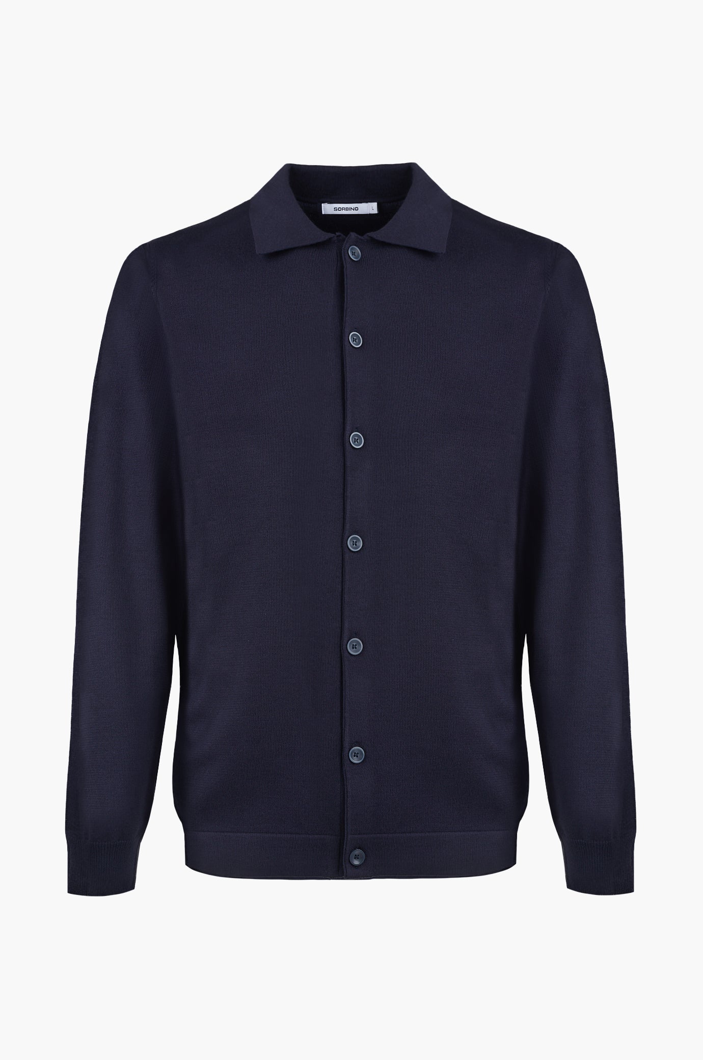 Cardigan collo camicia