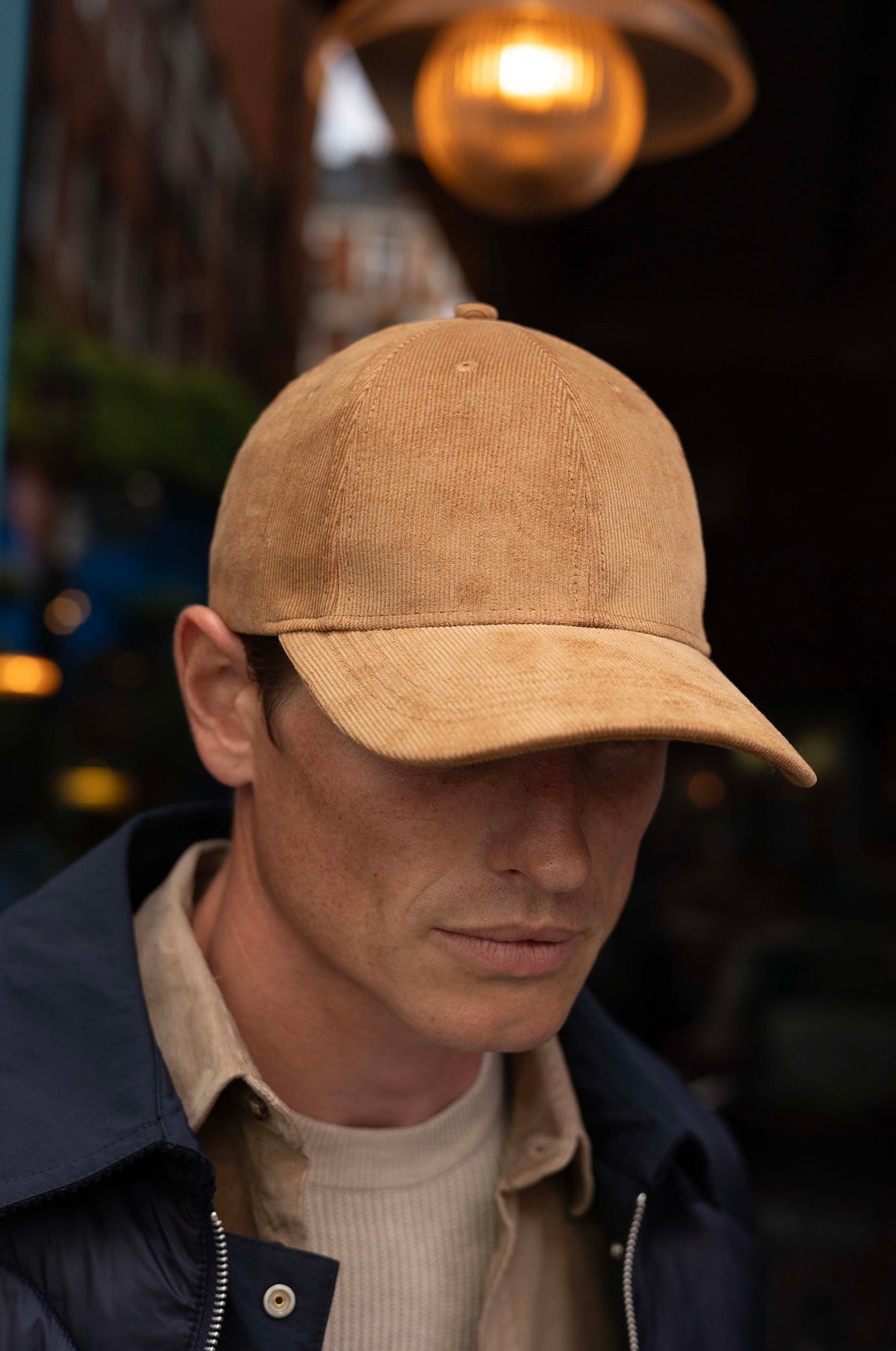 Cappello baseball in velluto a coste