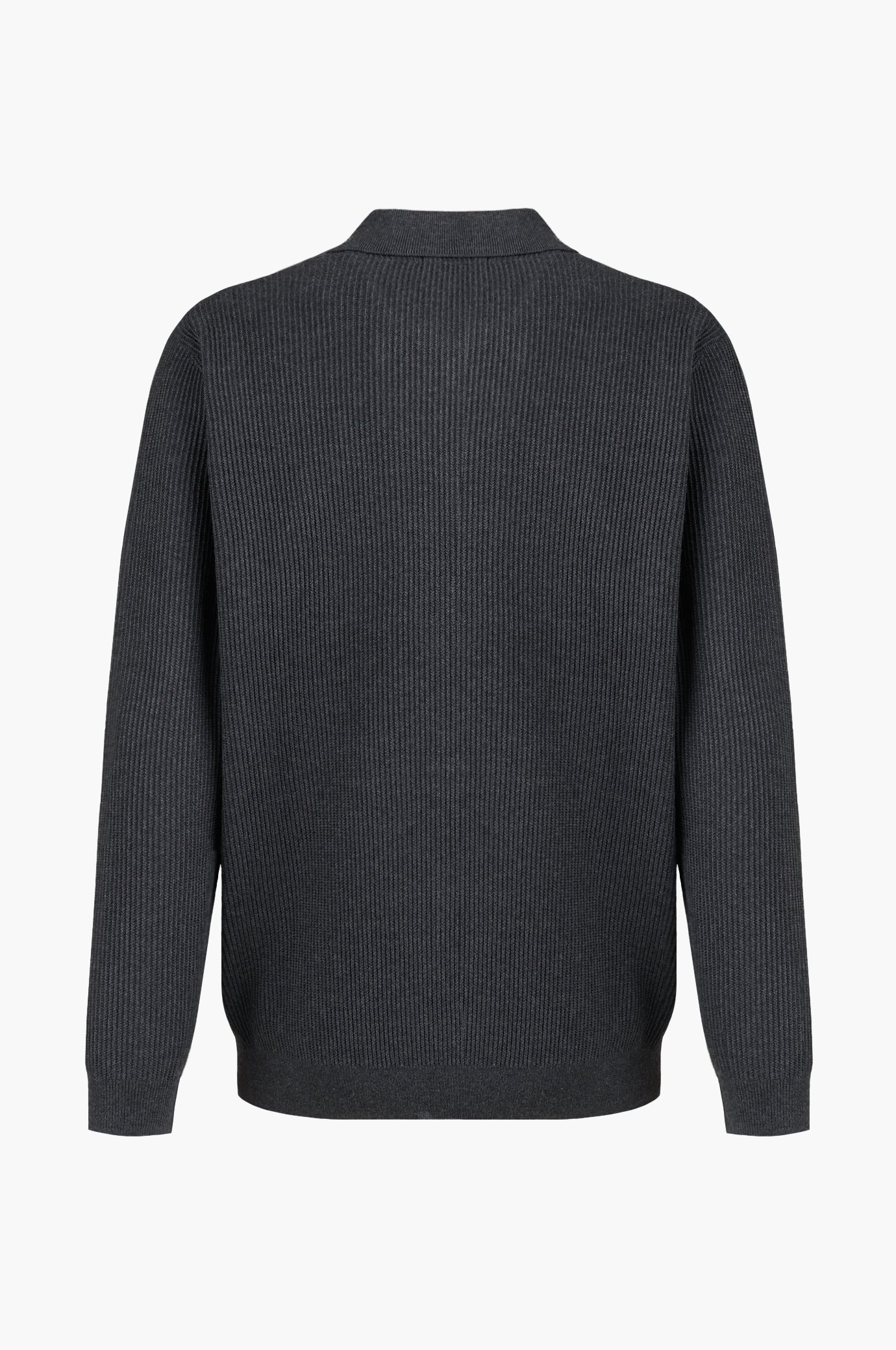 Cardigan con trama collo camicia