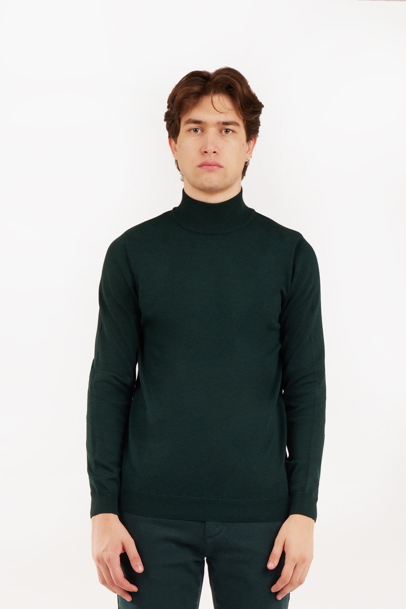 Pullover lupetto con trama