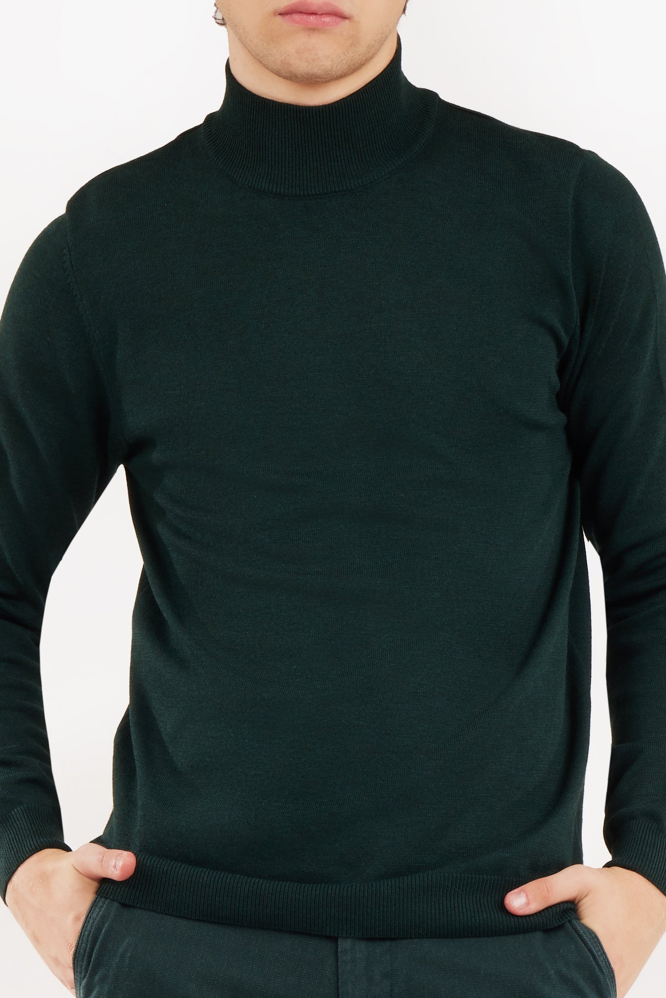 Pullover lupetto con trama