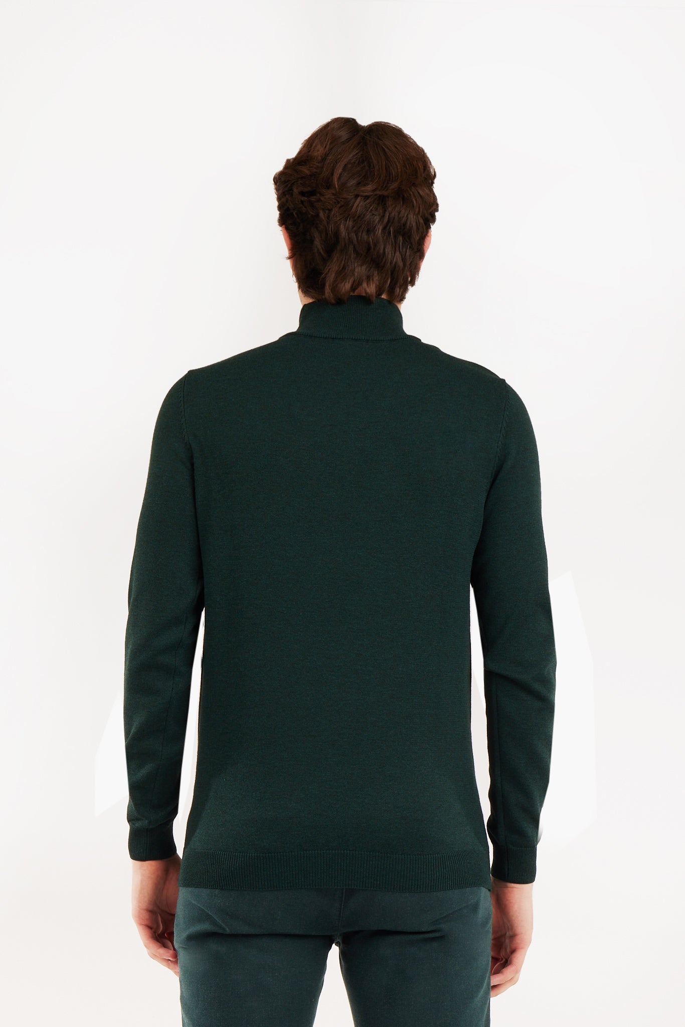 Pullover lupetto con trama