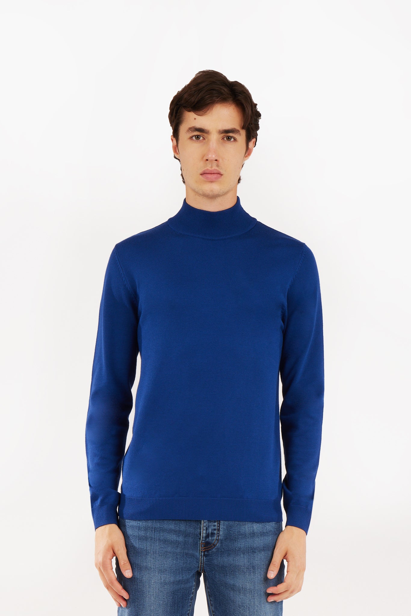 Pullover lupetto con trama