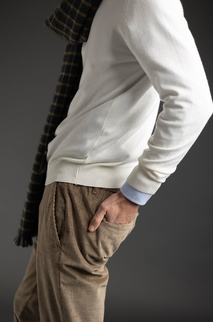 Pantaloni jogger fit in velluto a coste|Colore:Tabacco