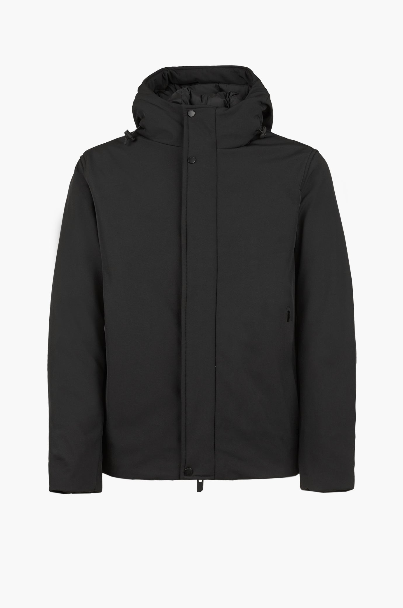 Giubbotto piumino con cappuccio|Colore:Nero