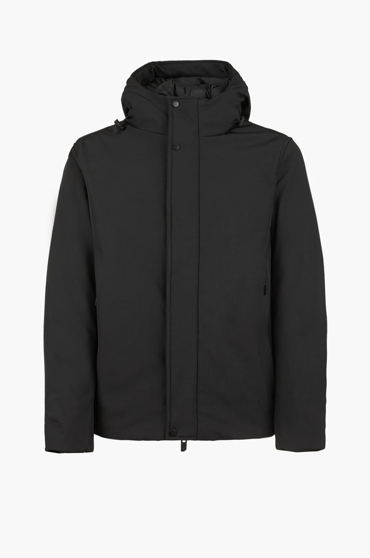 Giubbotto piumino con cappuccio|Colore:Nero