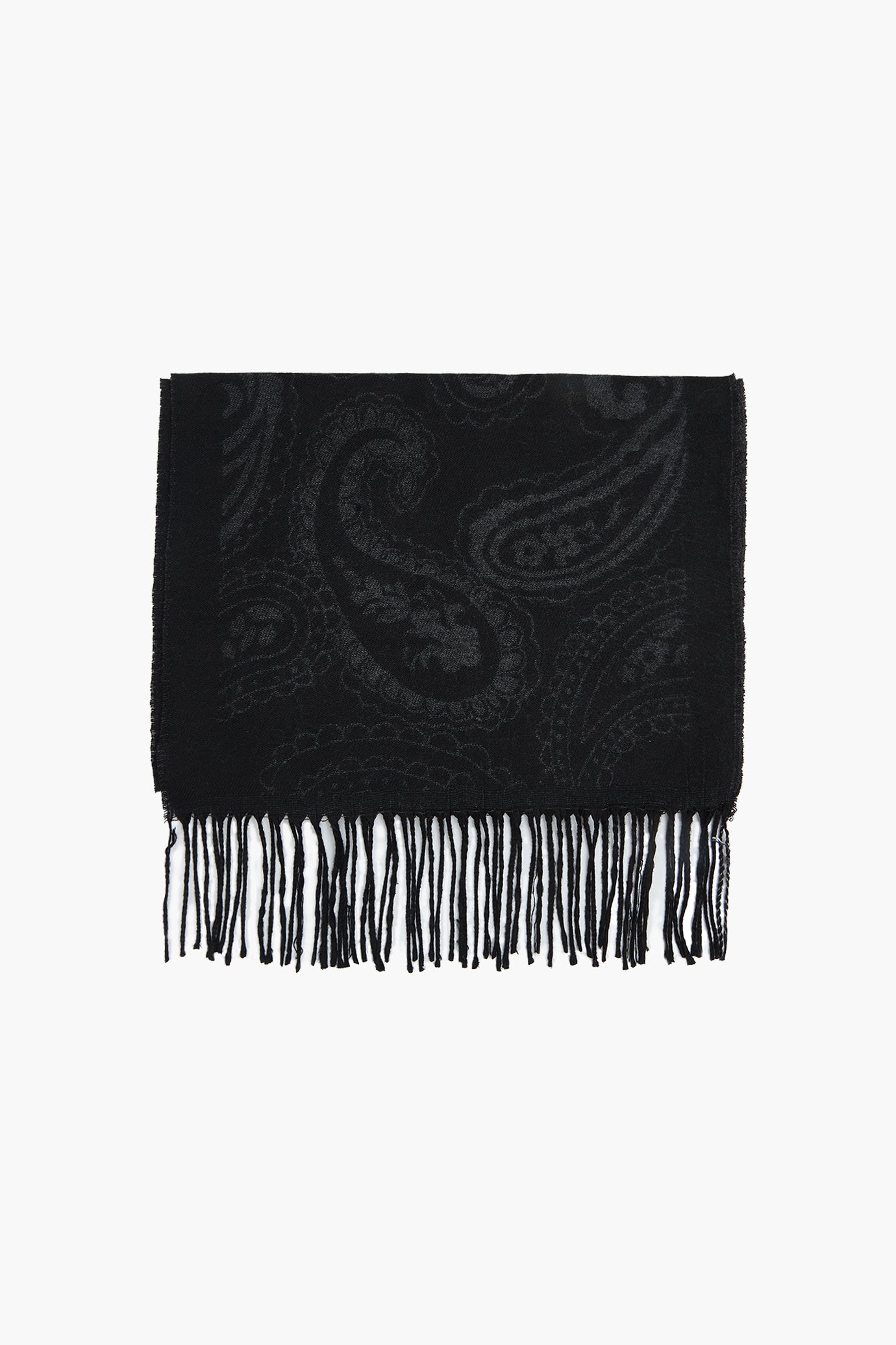 Sciarpa con motivo Paisley|Colore:Nero