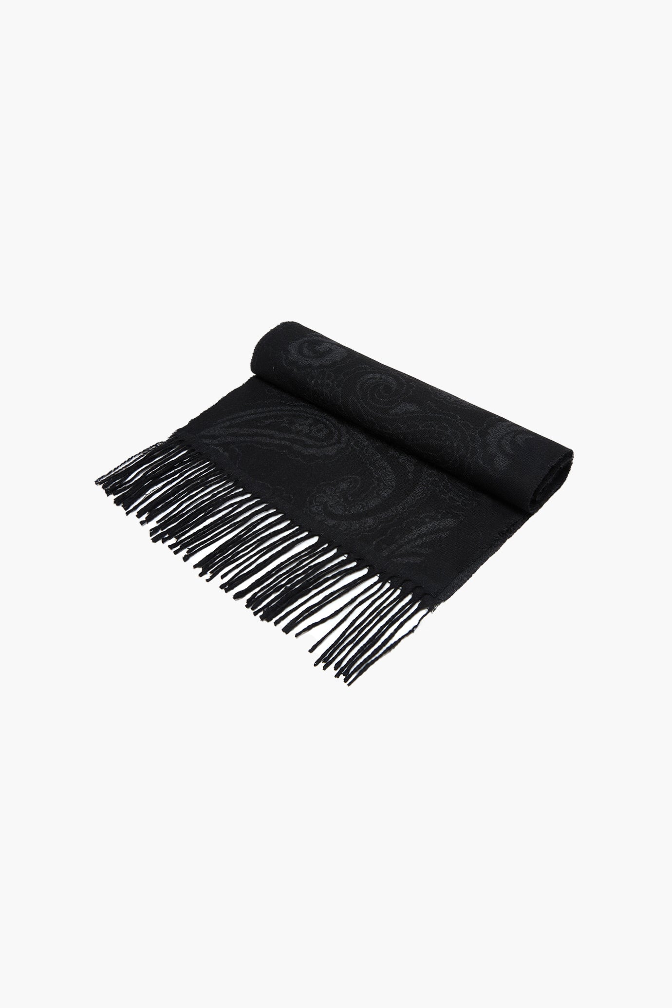 Sciarpa con motivo Paisley|Colore:Nero