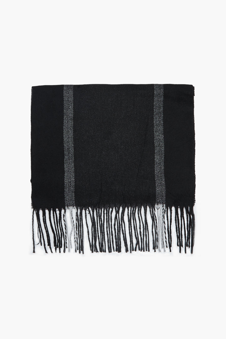 Sciarpa con motivo|Colore:Nero