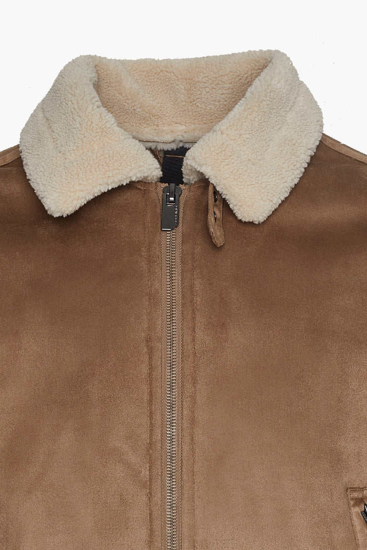 Giubbotto montone|Colore:Fango