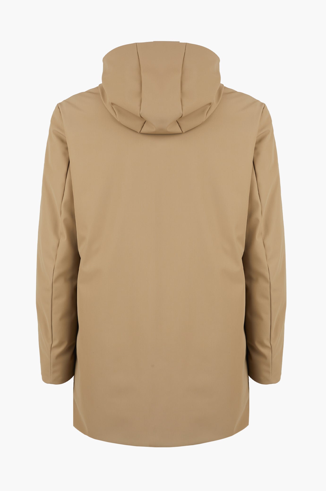 Giubbotto tecnico lungo con cappuccio|Colore:Fango