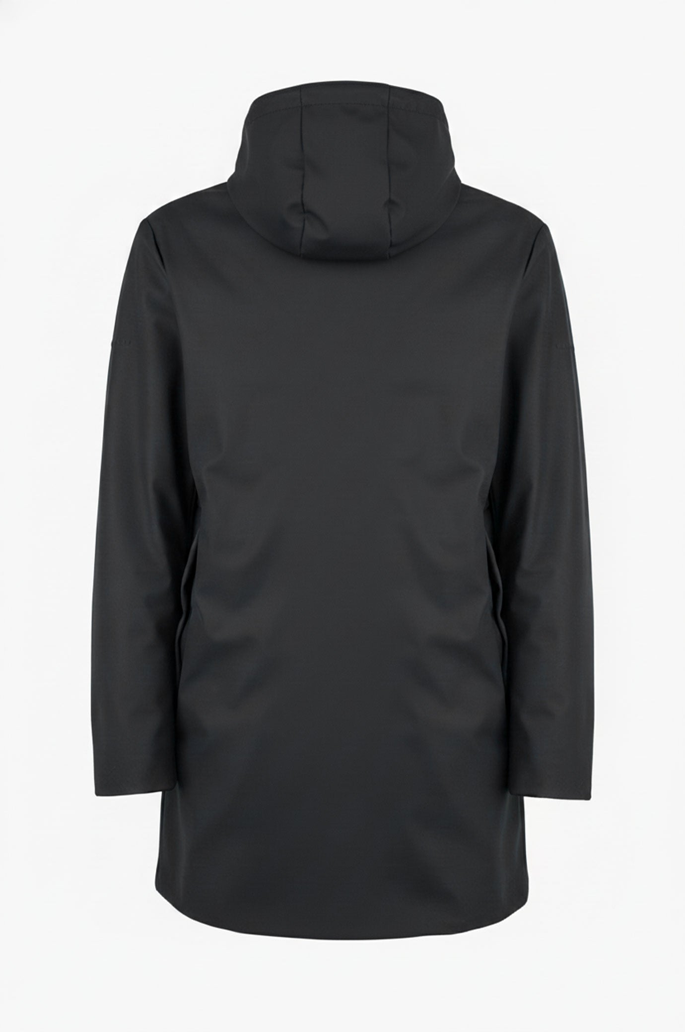 Giubbotto tecnico lungo con cappuccio|Colore:Nero