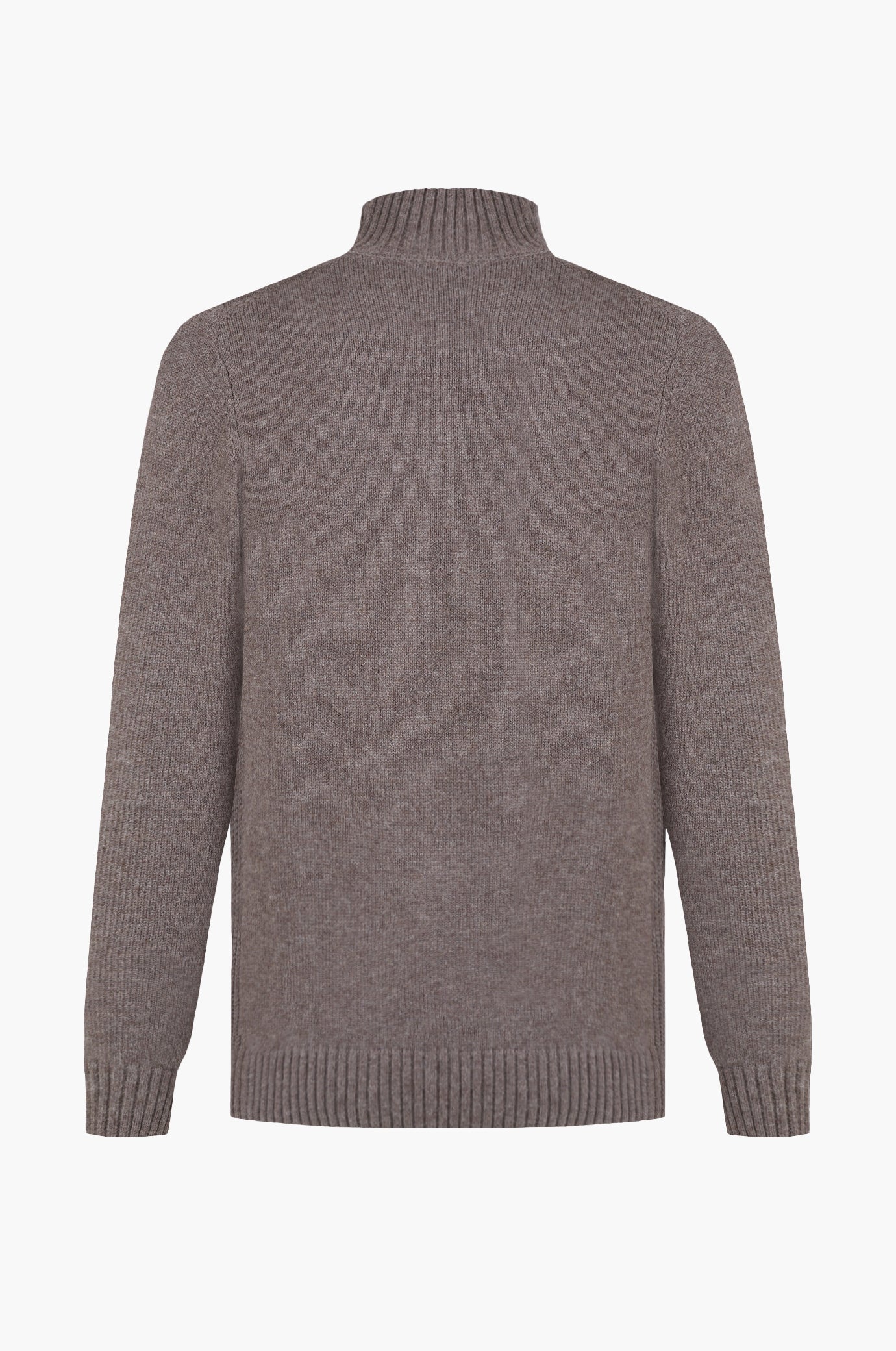 Pullover lupetto misto lana con bottoni|Colore:Fango/melange