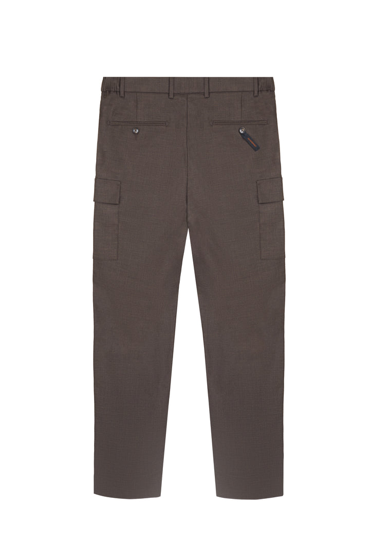 Pantaloni chinos cargo coordinati|Colore:Moro