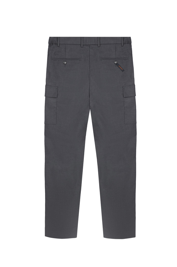 Pantaloni chinos cargo coordinati|Colore:Antracite