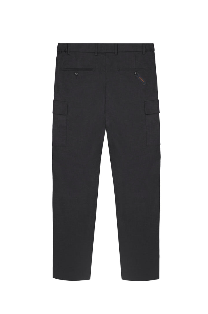Pantaloni chinos cargo coordinati|Colore:Nero