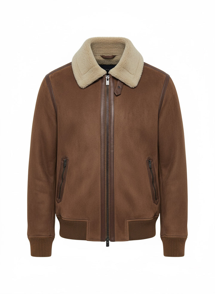 Giubbotto montone|Colore:Fango