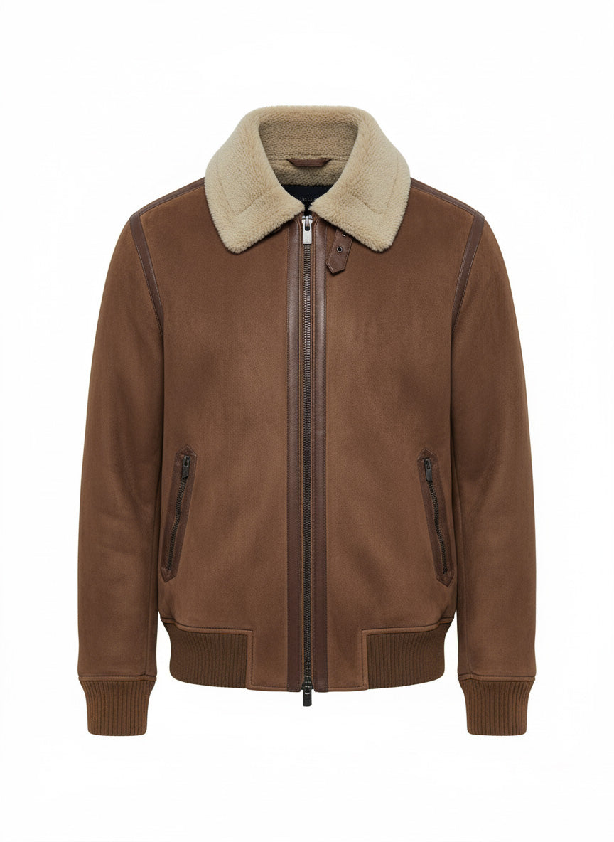 Giubbotto montone|Colore:Fango