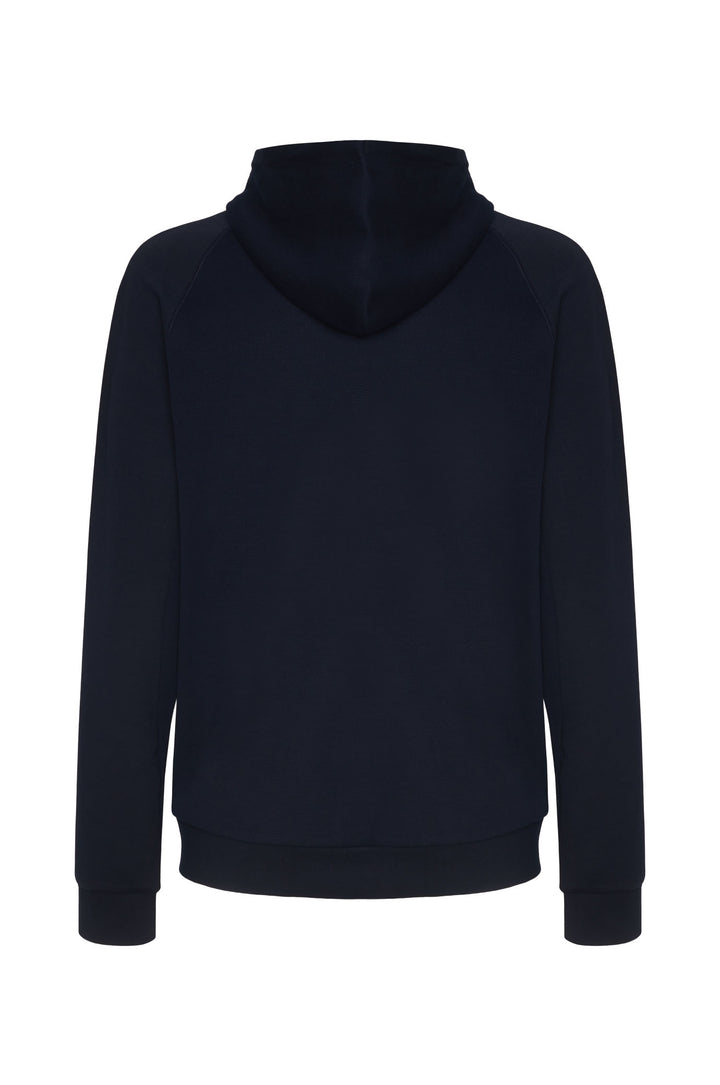 Felpa tecnica coordianata con cappuccio|Colore:Blu/navy
