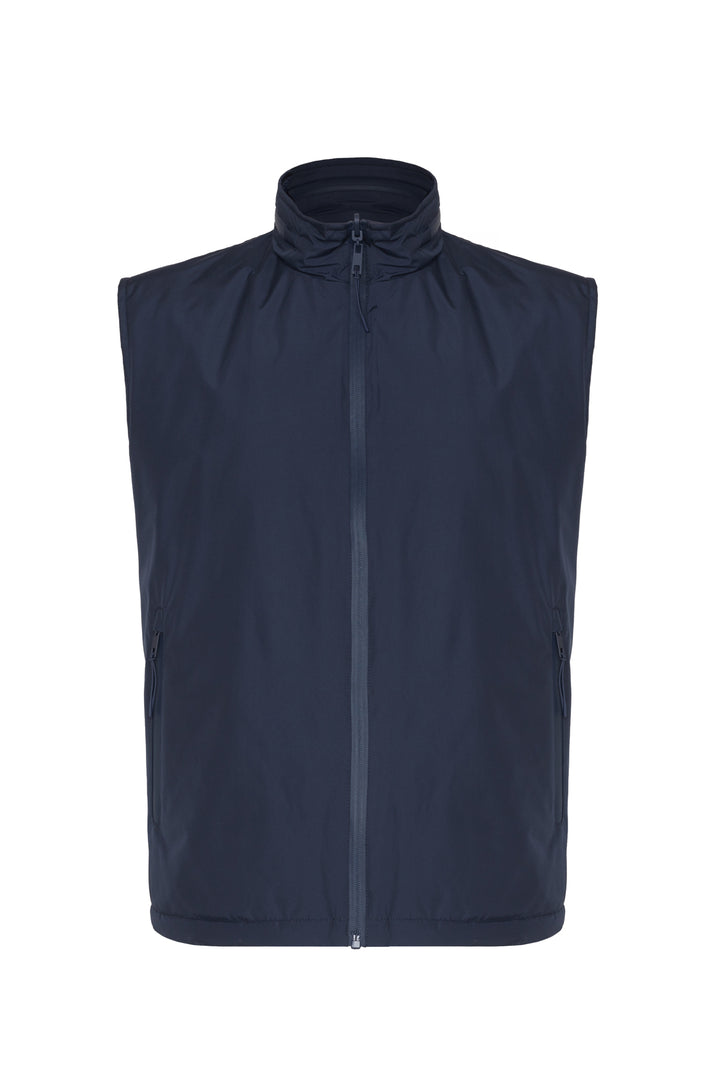 Giubbotto smanicato double face|Colore:Blu