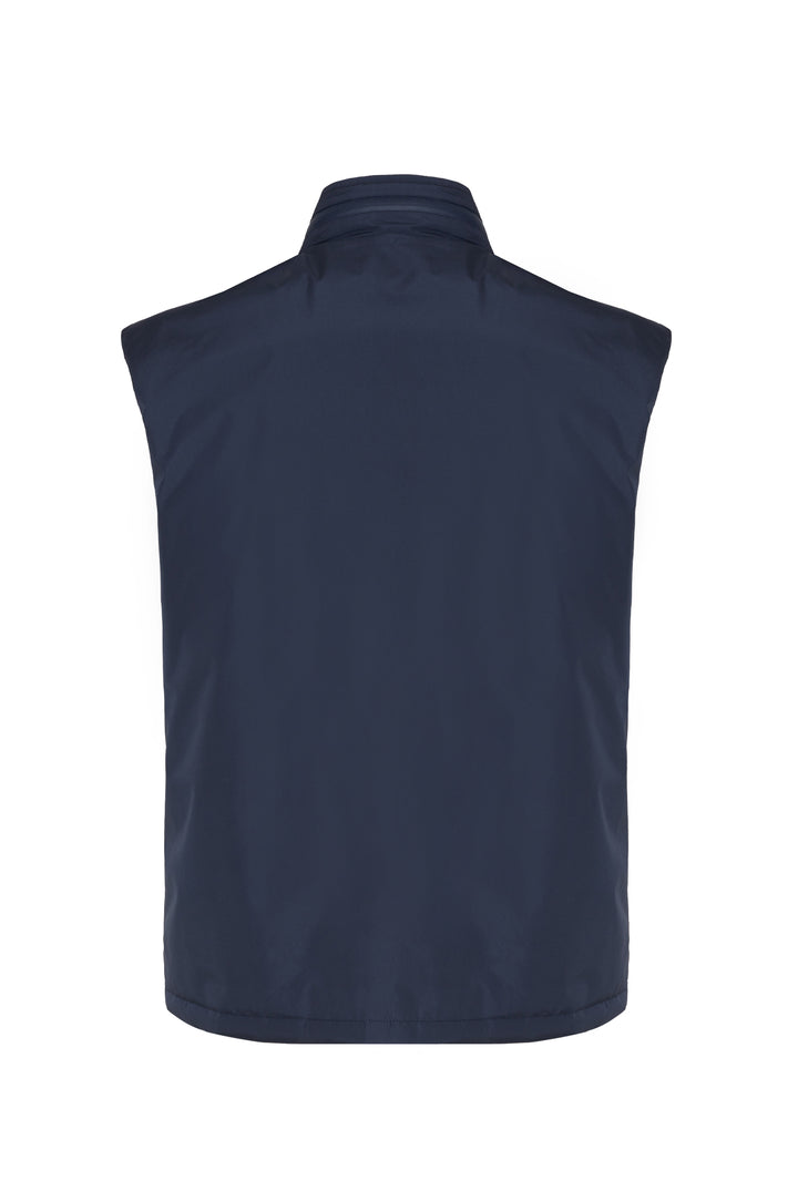 Giubbotto smanicato double face|Colore:Blu