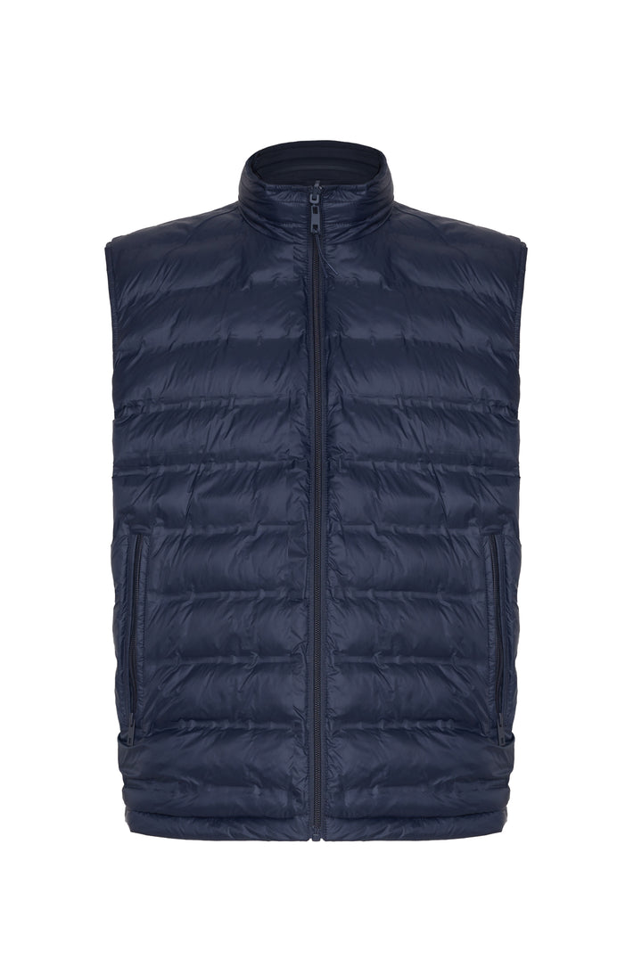 Giubbotto smanicato double face|Colore:Blu
