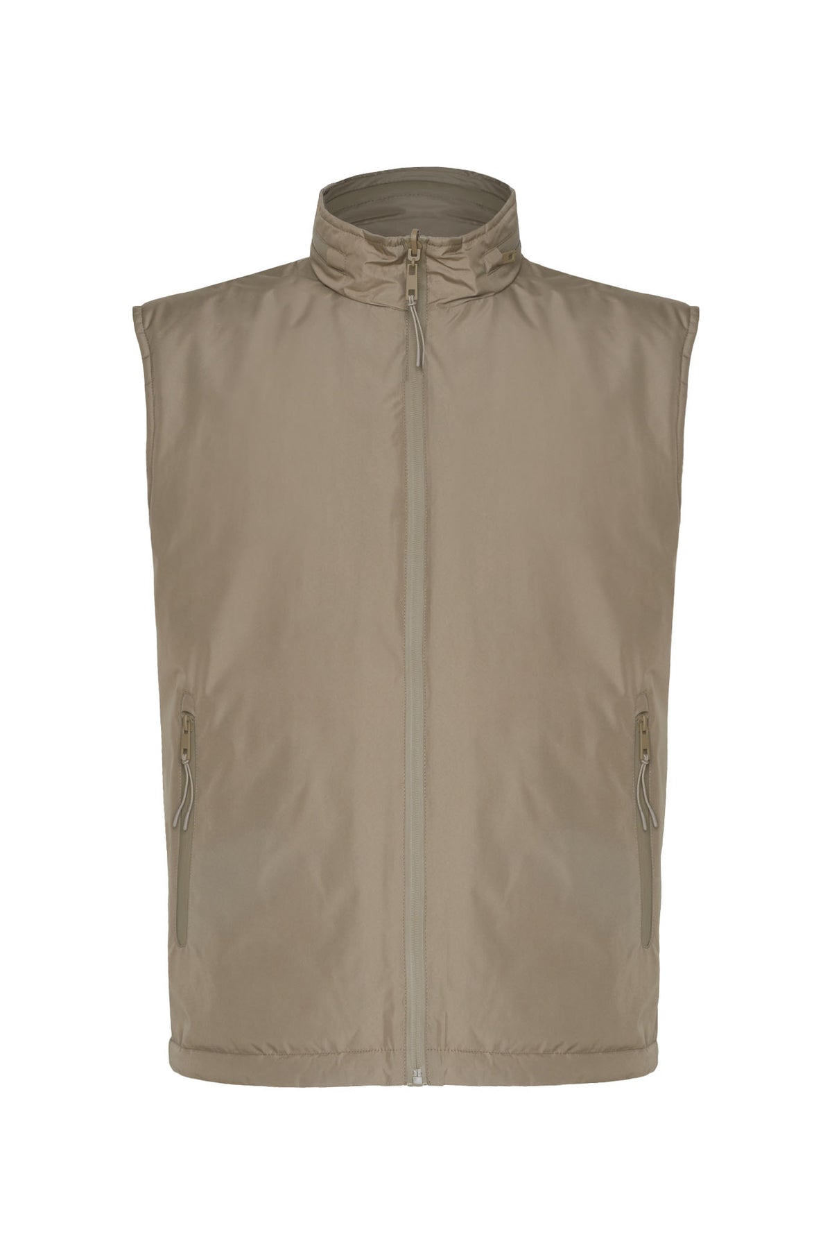 Giubbotto smanicato double face|Colore:Fango